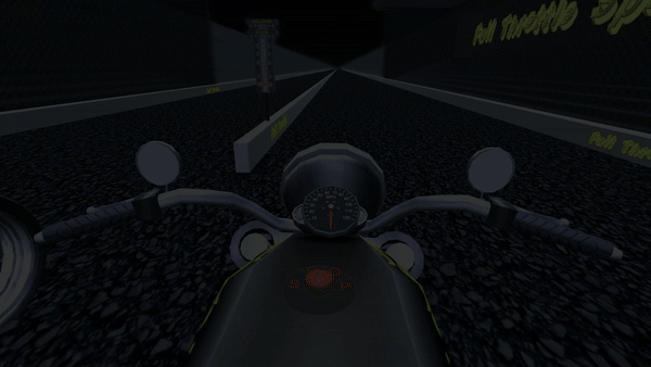 A gif showing off the gameplay of Full Throttle